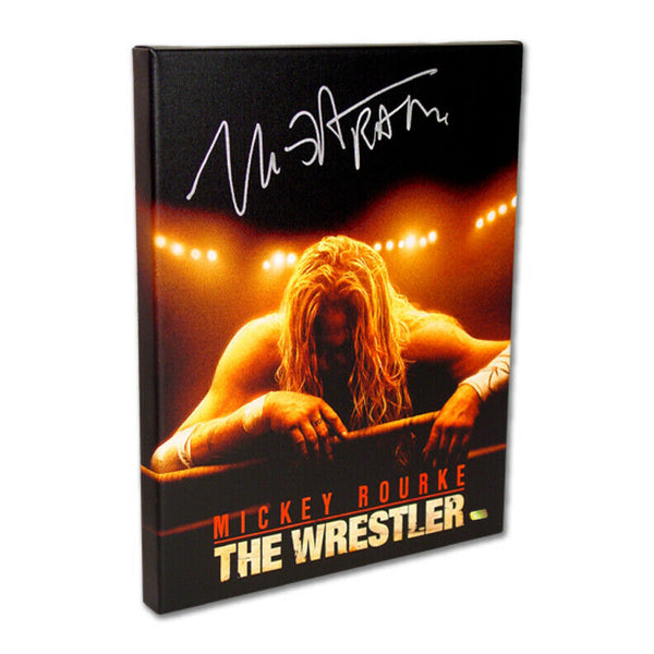 Mickey Rourke Autographed The Wrestler 16x20 Canvas Giclee