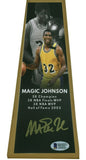 Magic Johnson Signed Los Angeles Lakers 14" Championship NBA Trophy (Beckett)