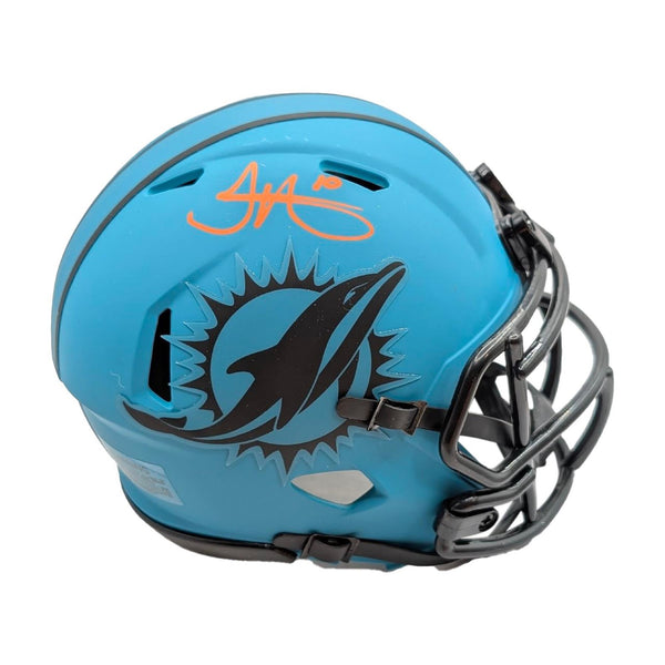 Tyreek Hill Autographed Miami Dolphins Riddell Speed Rave Mini Helmet - JSA