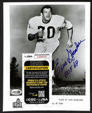Ernie Stautner Official Pro Football HOF Auto/Signed 8x10 Photo JSA BA201967