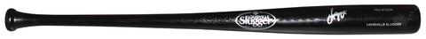 JESUS MADE SIGNED MILWAUKEE BREWERS LOUISVILLE SLUGGER BLACK BAT BECKETT