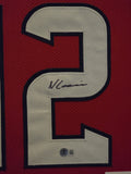 FRAMED HOUSTON TEXANS NICO COLLINS AUTOGRAPHED SIGNED JERSEY BECKETT HOLO