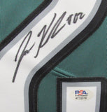 Jason Kelce Eagles Signed Green Nike On Field Football Jersey PSA/DNA 208045