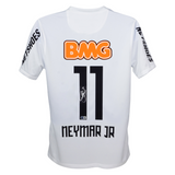 Neymar Jr Signed Santos FC Home Soccer Jersey #11 with Beckett COA