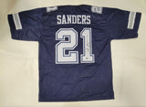 DEION SANDERS AUTOGRAPHED SIGNED PRO STYLE XL CUSTOM JERSEY W/ BECKETT QR