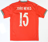 Joao Neves Autographed Portugal Home Soccer Jersey #15 - Beckett W Holo *M