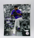 German Marquez Autographed & Inscribed 8x10 Photo -- Colorado Rockies | JSA COA