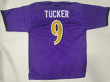 JUSTIN TUCKER AUTOGRAPHED SIGNED PRO STYLE CUSTOM XL JERSEY JSA COA