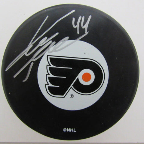 Kimmo Timonen Flyers Autographed/Signed Flyers Logo Puck JSA 139264