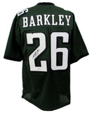 Saquon Barkley Signed/Auto Eagles Green Custom Football Jersey Beckett 191835