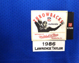 Giants Lawrence Taylor Autographed Mitchell & Ness Jersey Fanatics QL84395480