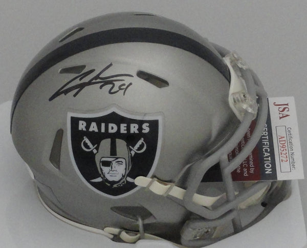 Raiders HOF'er CHARLES WOODSON Signed Riddell FLASH Speed Mini Helmet AUTO - JSA