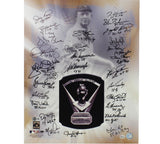 Multi-Signed Unframed 16x20 CY Young Award Photo 28 sig R Halladay/ F Valenzuela