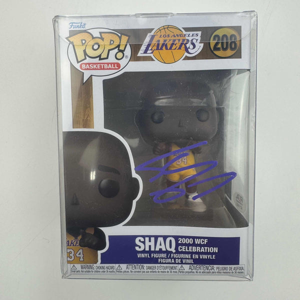 Autographed/Signed Shaq Shaquille O'Neal Orlando Magic Funko Pop #208 PSA COA