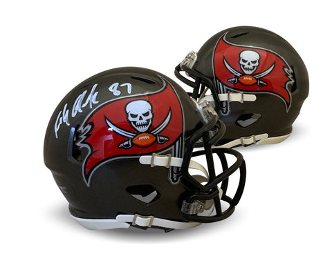 Rob Gronkowski Autographed Tampa Bay Buccaneers Signed Football Mini Helmet JSA