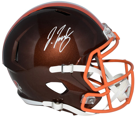 JERRY JEUDY SIGNED CLEVELAND BROWNS FLASH FULL SIZE SPEED HELMET BECKETT