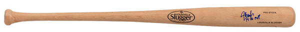 Jeff Burroughs Signed Louisville Slugger Pro Blonde Baseball Bat w/MVP -(SS COA)