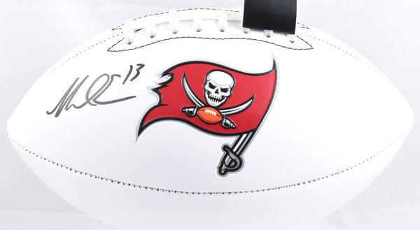 Mike Evans Autographed Tampa Bay Buccaneers Logo Football Beckett W Hologram