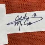 Autographed/Signed Colt McCoy Texas Orange College Football Jersey JSA COA