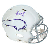 Brett Favre Autographed Vikings Rivalries White 2024 Alternate Helmet Radtke