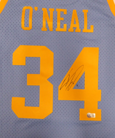 Lakers Shaquille Shaq O'Neal Autographed Mitchell & Ness Jersey Beckett WU13474