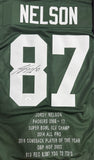 JORDY NELSON - Packers Signed Custom Replica Green Stats Jersey AUTO - JSA
