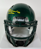 Bo Nix Autographed Dark Green Oregon Ducks Riddell Mini Helmet - Beckett COA