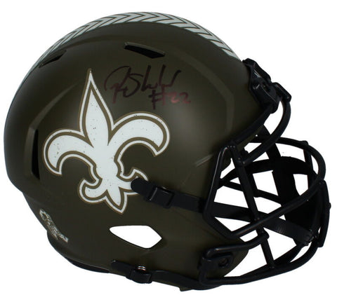 Rashid Shaheed Autographed (Black) Saints '22 STS Speed Full Size Helmet Beckett