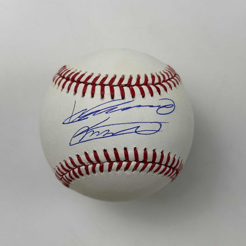 Autographed/Signed Vladimir Vlad Guerrero Jr Sr Rawlings Beckett COA