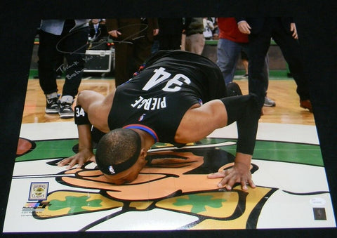 PAUL PIERCE SIGNED AUTOGRAPHED CELTICS 16x20 PHOTO JSA W/ THANK YOU BOSTON