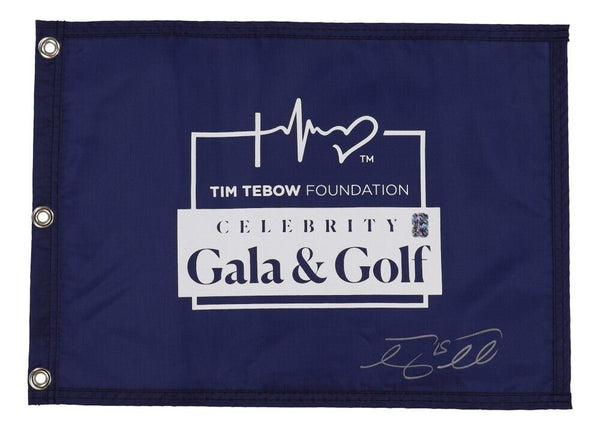 Tim Tebow Signed Tebow Foundation Celebrity Golf Pin Flag (Tebow) Florida Gators
