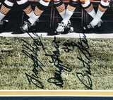 Packers Super Bowl I Champions Autographed Framed 16x20 Photo With Sigs Incl Bar
