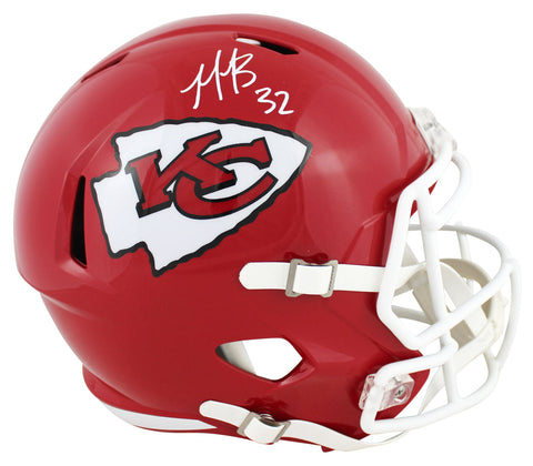 Chiefs Nick Bolton Authentic Signed Full Size Speed Rep Helmet BAS Witnessed