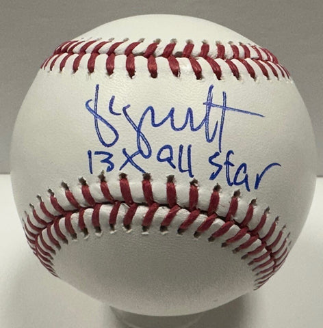 Royals GEORGE BRETT Signed Official MLB Baseball AUTO w/ "13 x All Star" - BAS