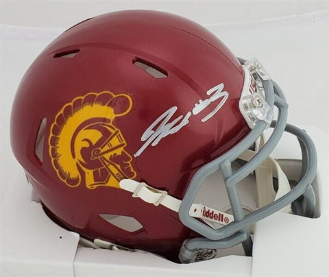Jordan Addison Signed USC Trojans Mini Helmet (Beckett) Minnesota Vikings W.R.