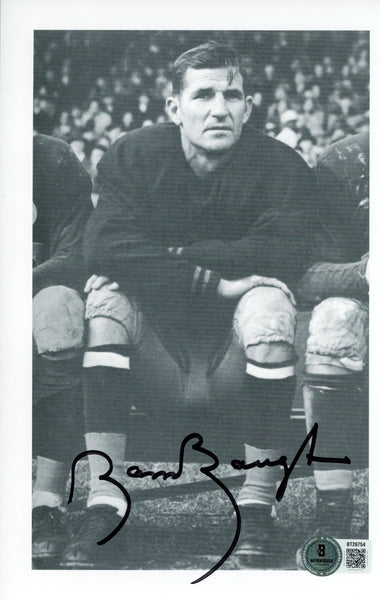Sammy Baugh Autographed Washington Redskins 6x9" Photo on Bench Beckett 56858