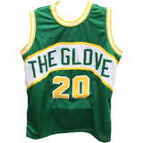 Gary Payton Autographed/Signed Pro Style Green Jersey Beckett 42838