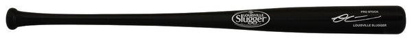 Owen Caissie Signed Louisville Slugger Pro Black Baseball Bat - (SCHWARTZ COA)