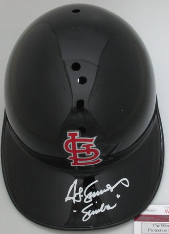 St. Louis Cardinals TED SIMMONS Signed Full Size Helmet w/ "SIMBA" AUTO -JSA