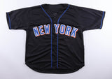Todd Hundley Signed New York Mets Black Jersey (Beckett) 2xAll Star Catcher