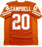 Earl Campbell Autographed Orange College Style Jersey W/ HT- JSA Witnessed Auth