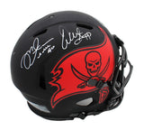 M Alstott, D Brooks, W Sapp Signed Tampa Bay Buccaneers Speed Auth Eclips Helmet