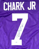 DJ CHARK SIGNED AUTOGRAPHED CUSTOM COLLEGE STYLE JERSEY BECKETT COA #V55479