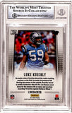 Luke Kuechly Autographed 2012 Panini Prizm #279 Rookie Card Beckett Slab 40741