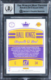 Lakers Shaquille O'Neal Signed 2016 Donruss Hall Kings #1 Card Auto 10! BAS Slab