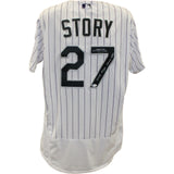 Trevor Story Signed '18 ASG Game Used Photomatched Rockies Jersey Bekett 57817