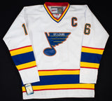 Brett Hull Signed St. Louis Blues Captain's Jersey Inscribed HOF 2009 (Beckett)