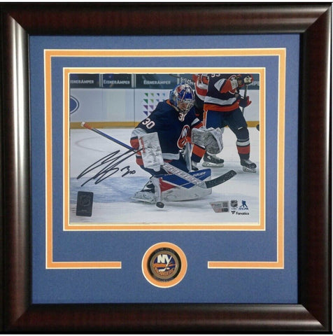 Ilya Sorokin NY Islanders Goalie Signed 8x10 Framed Photo Auto Fanatics COA