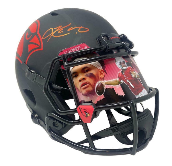 custom visors football helmets KYLER MURRAY Autographed Cardinals Eclipse Custom Visor Speed Helmet F – Super Sports Center