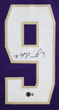 Washington Michael Penix Jr. Signed Purple Pro Style Framed Jersey BAS Witness 2